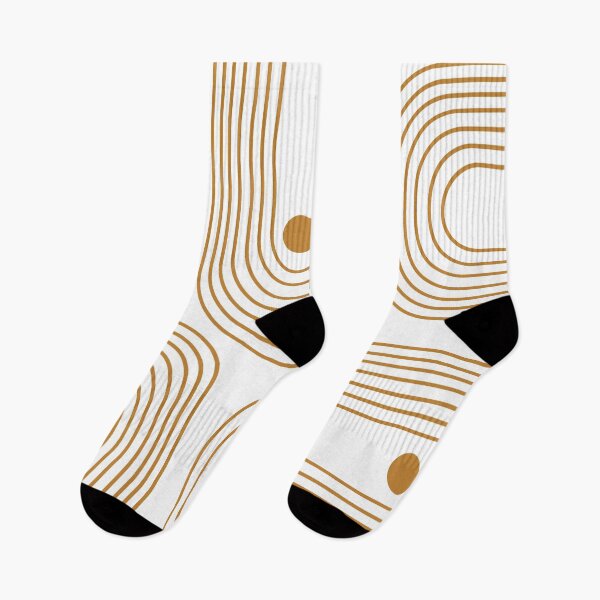 Item preview, Circles and Curved Lines in Goldenrod designed and sold by JuneJournal.