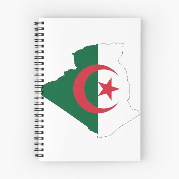 Item preview, Algerian flag map designed and sold by amiine90.