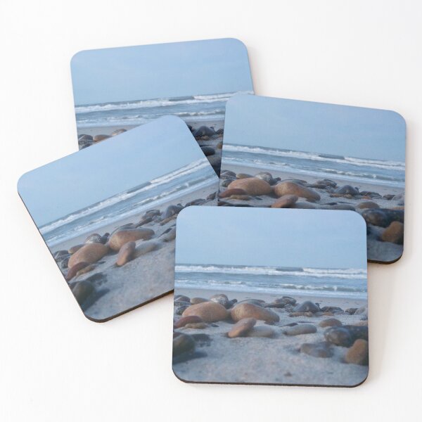 Closeup of rocks on the beach Coasters (Set of 4)