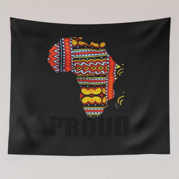 Item preview, Proud Ankara African Map Black History Month Black Pride designed and sold by dara4uall.