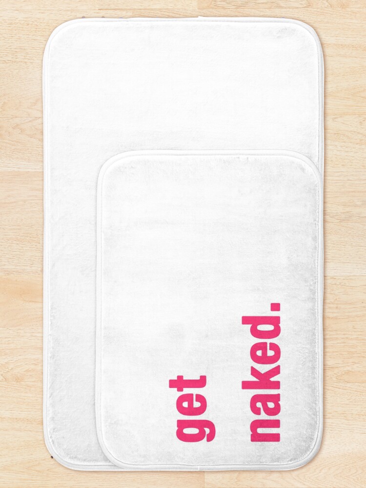 Alternate view of Get Naked - hot pink Bath Mat