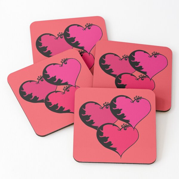 Item preview, Triple Scroll Heart Peach Background designed and sold by Izzy Clarence.