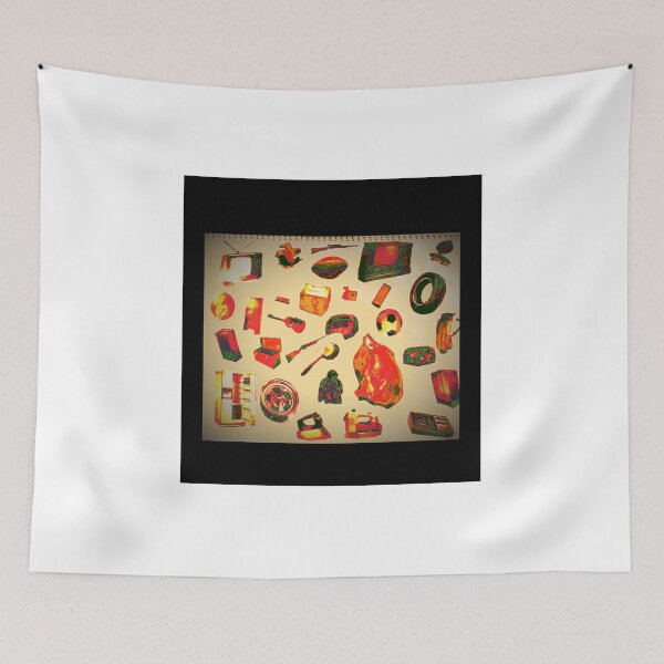 Item preview, Tv, guitar, rifle, turkey, iron, etc, collage, early 70's, edit designed and sold by Stacey Lazarus.