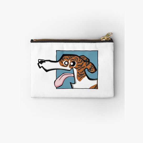 Item preview, Greyhound - Dark Brindle and White (Face) WHITE BG designed and sold by TheChicken.