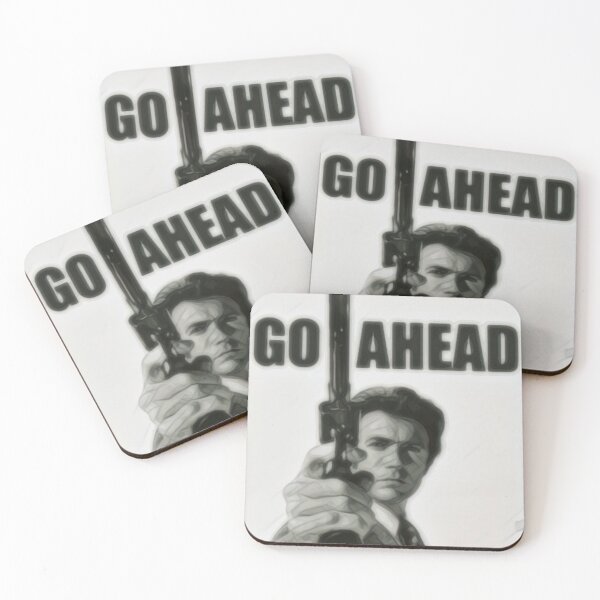 Item preview, "Dirty Harry" "Go Ahead" Portrait  designed and sold by MassiveMerch.