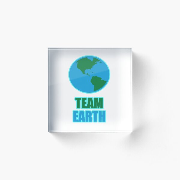 Team Earth Climate Activists Acrylic Block