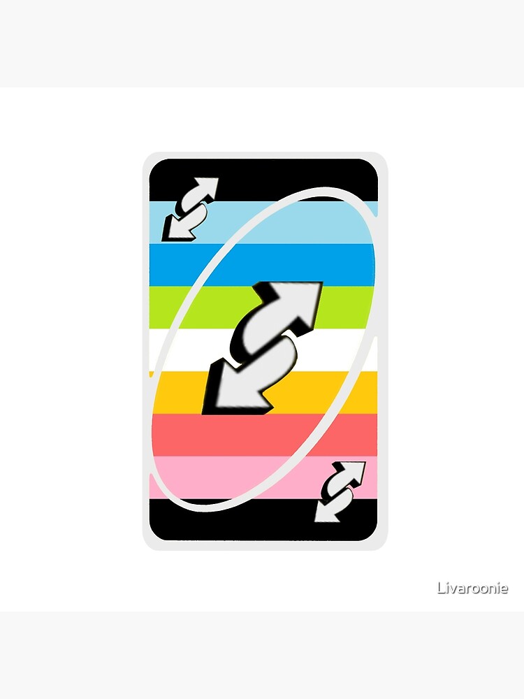 Queer Pride Flag Uno Reverse Card Art Board Print By Livaroonie Redbubble