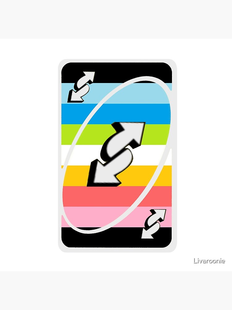 Trans uno reverse card Sticker for Sale by Em0512