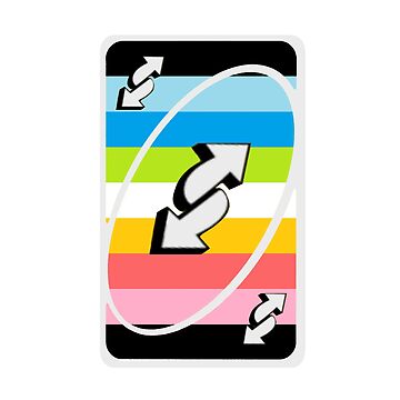 UNO Reverse Sticker | LGBTQIA+ | Vinyl Sticker | Gay Pride | Rainbow | Pride