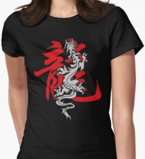 Chinese Zodiac Dragon Women's Fitted T-Shirt