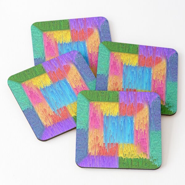 Item preview, DeepDream Color Squares Visual Areas + pixel sort designed and sold by blackhalt.