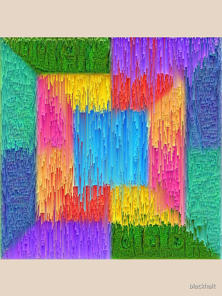 DeepDream Color Squares Visual Areas + pixel sort by blackhalt