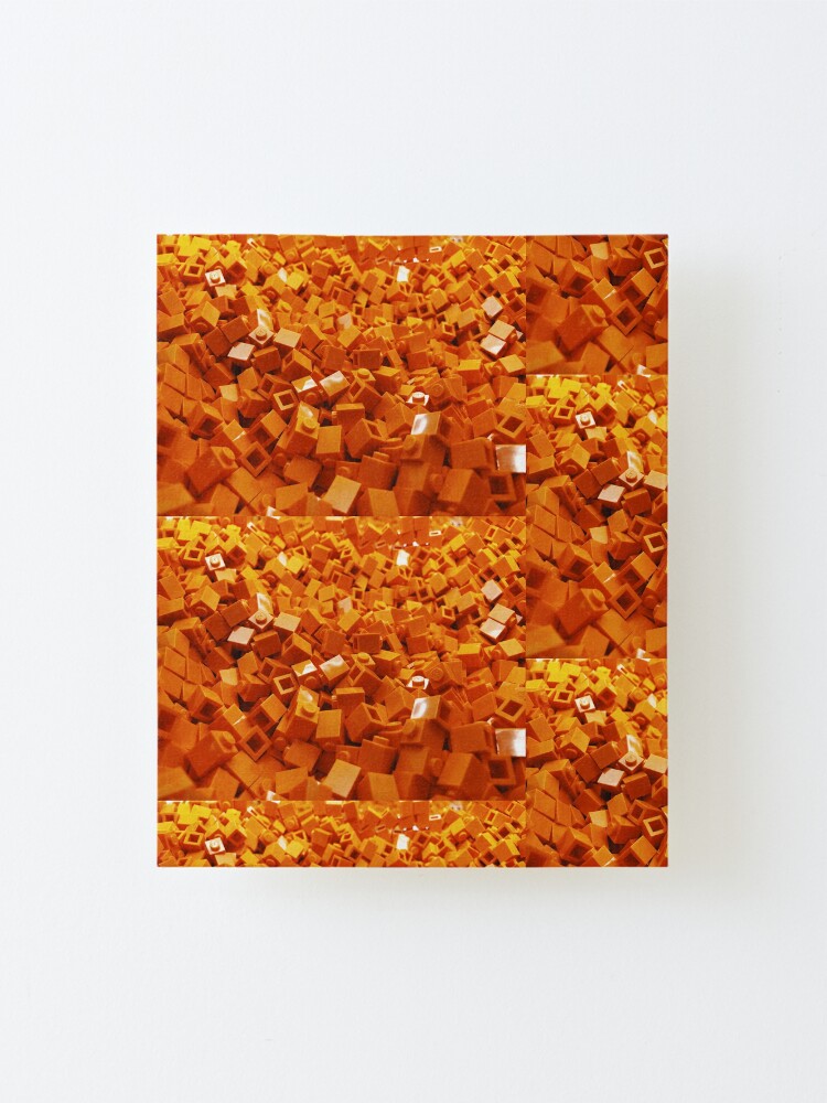 orange lego bricks