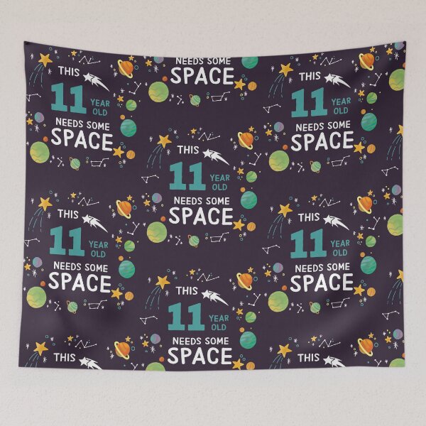 Item preview, This 11 Year Old Needs Some Space Funny Planets Science Geek print designed and sold by doodabobs.