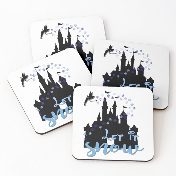 Aperçu de l'œuvre Tink Let it Snow Castle Blue Black T-Shirt Phone Case créée et vendue par ArtikIceTees.
