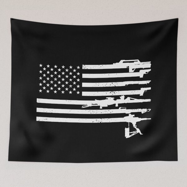 Item preview, US Flag - USCM Arms - White designed and sold by CCCDesign.