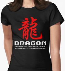Chinese Zodiac Dragon Characteristics Women's Fitted T-Shirt