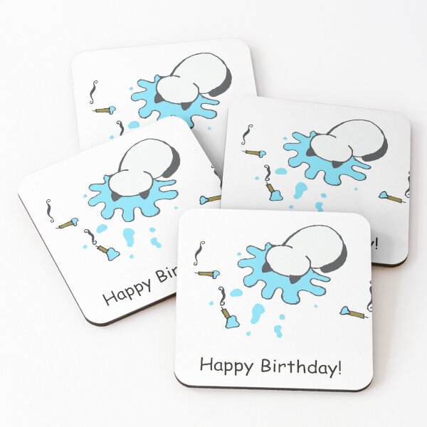 Item preview, Faceplant Neko Atsume Happy Birthday Cat designed and sold by LuxPNSilva.