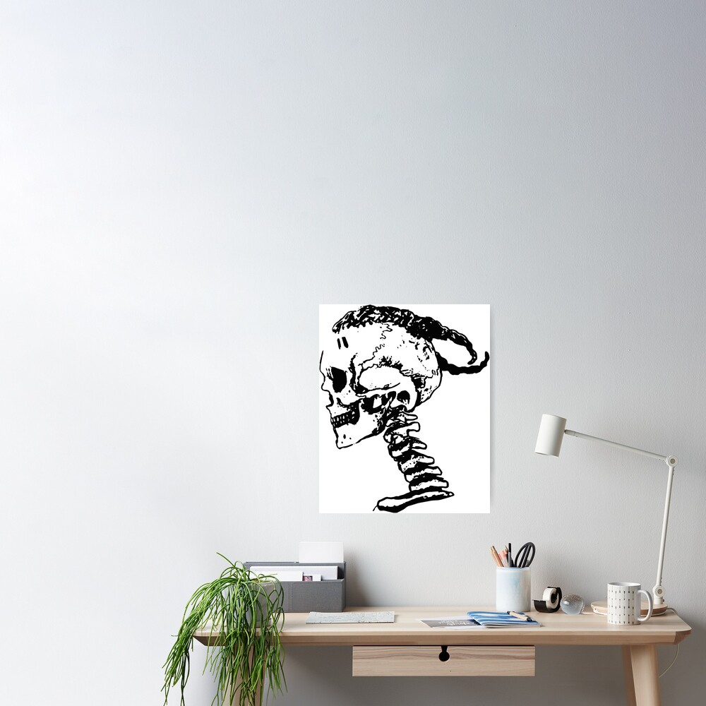 Xxxtentacion Skull Logo Poster For Sale By Novaque Redbubble 