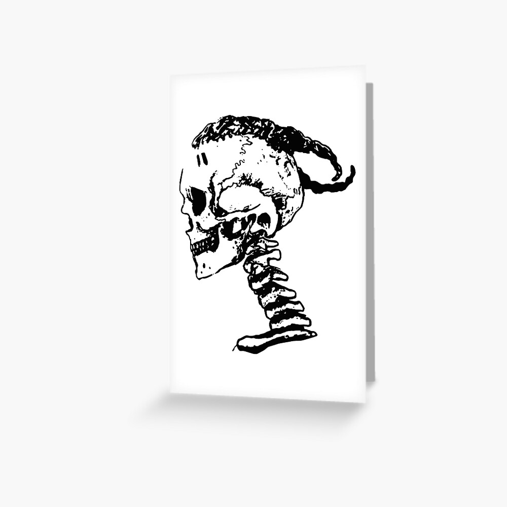 Xxxtentacion Skull Logo Greeting Card By Novaque Redbubble 