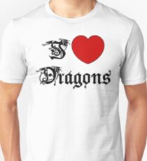 I Love Dragons Unisex T-Shirt
