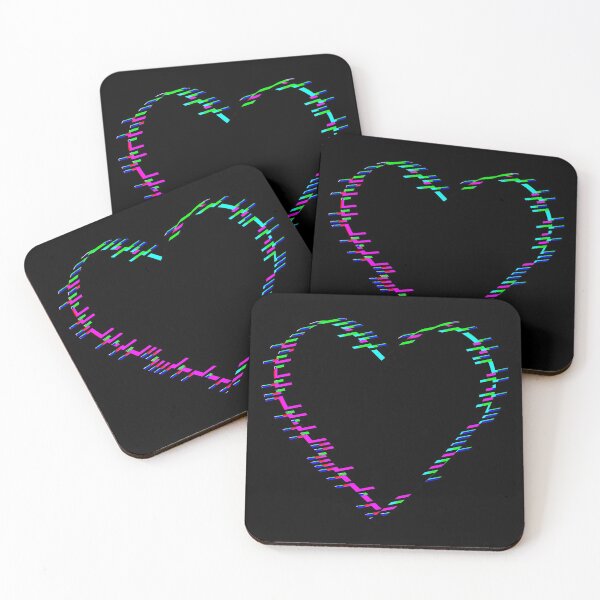 Item preview, Cyberlove - Black Glitched Heart Symbol Design designed and sold by Dator-Abstracts.