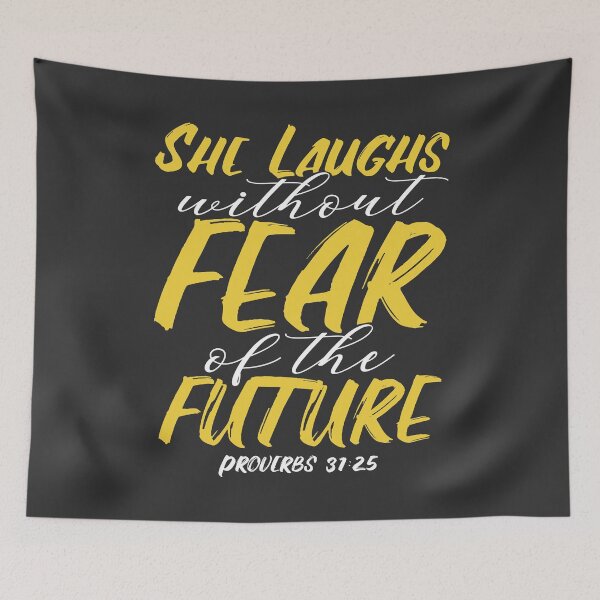 Item preview, Christian Bible Proverb Study Gift She Laughs Without Fear Of The Future designed and sold by Maljonic.