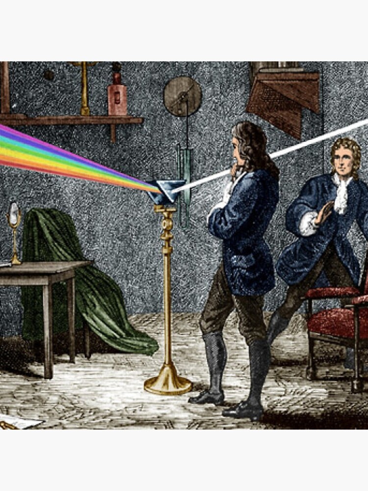 Properties of Light Sir Isaac Newton" Greeting Card for Sale by MacCurious | Redbubble