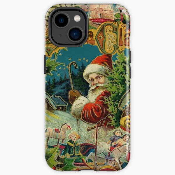 Christmas Santa Claus Victorian Antique Vintage iPhone Tough Case