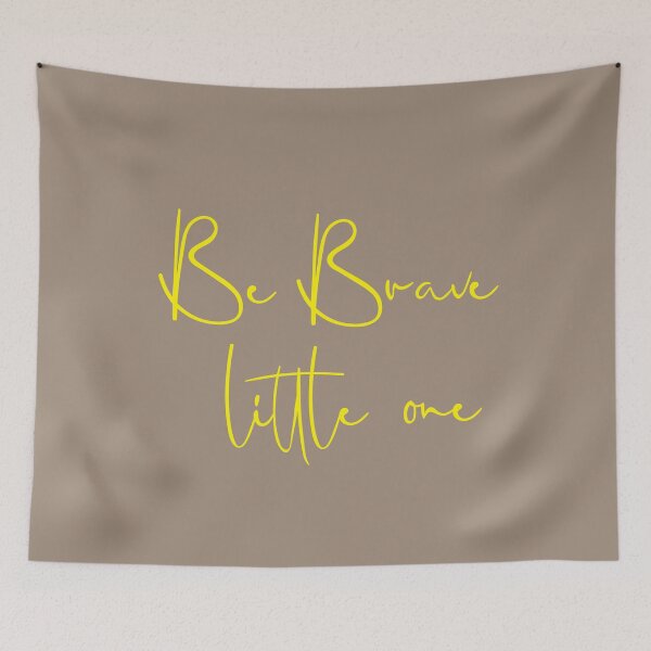 Item preview, Be brave little one - Bright Yellow- Print designed and sold by Skippingbird.