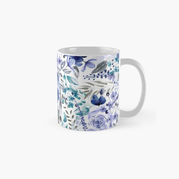 Item preview, Floral Chaos - blue designed and sold by Anis Illustration.