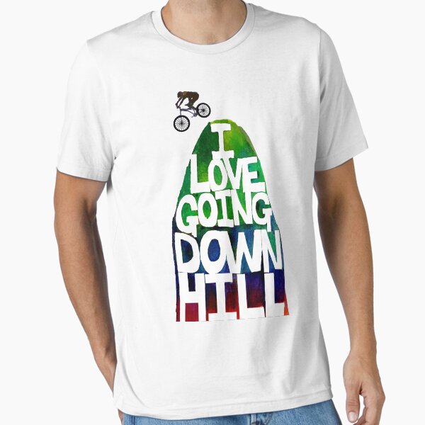I Love Going Downhill (White) Essential T-Shirt