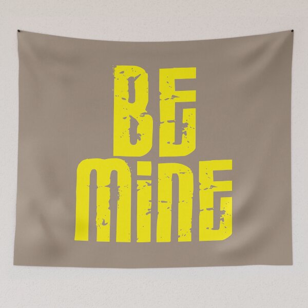 Item preview, Be mine - Bright Yellow - Print designed and sold by Skippingbird.