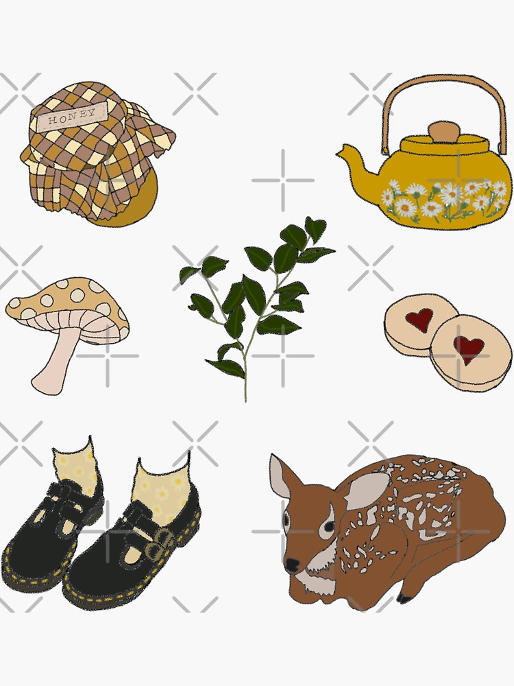 Cottagecore Sticker Pack 2 Pin for Sale by sunflwrmike7