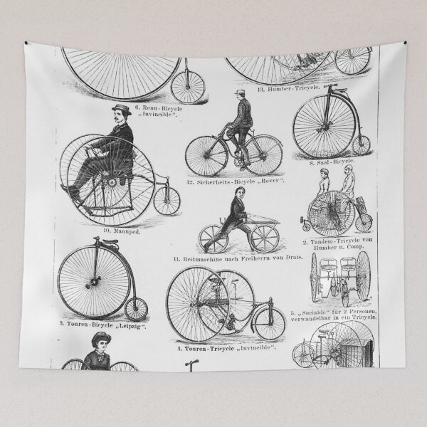 Item preview,  Bicycle Vintage High Wheeler Victorian Penny Farthing Cycle Biking		 designed and sold by antiqueart.