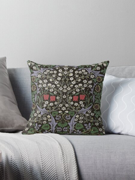 Item preview, William Morris Blackthorn Tapestry Art Print Floral Pattern designed and sold by antiqueart.