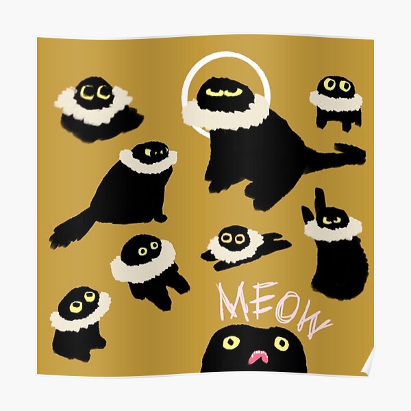 Vanessa Stockard Cat Doodles Poster