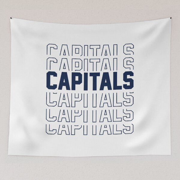 Item preview, Capitals Repeat - Navy designed and sold by dingdesigns.