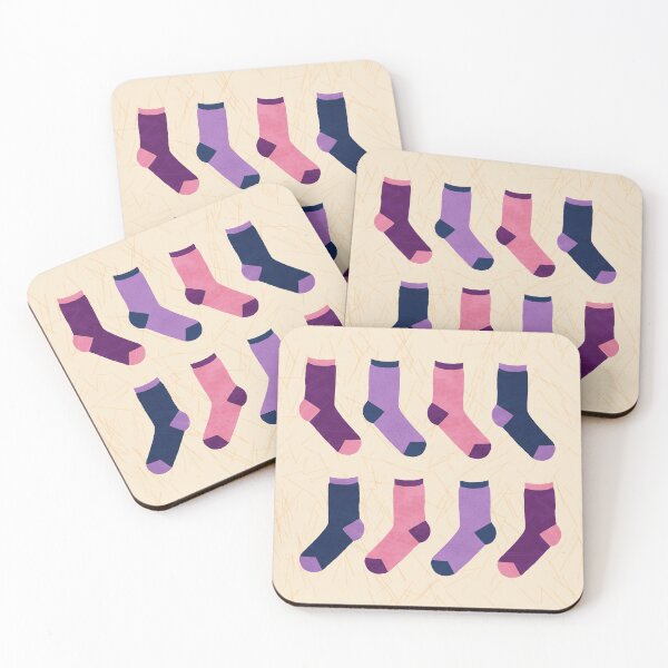 Item preview, Colorful Socks Pattern - Pink and Purple designed and sold by illocharm.