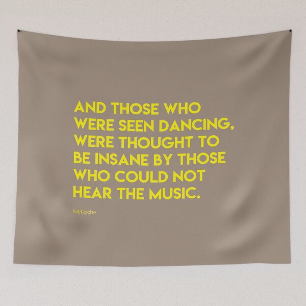 Item preview, And those who were seen dancing Print - Yellow designed and sold by Skippingbird.
