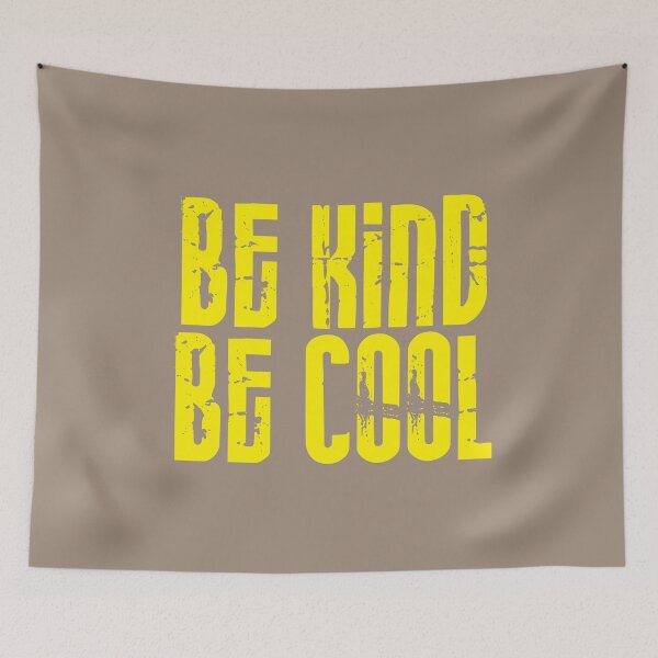 Item preview, Be Kind Be Cool - Bright Yellow- Print designed and sold by Skippingbird.