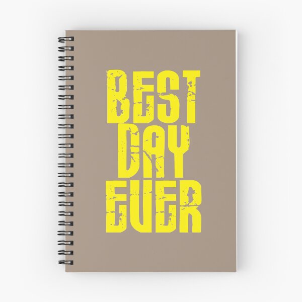 Item preview, Best day Ever - Bright Yellow - Print designed and sold by Skippingbird.