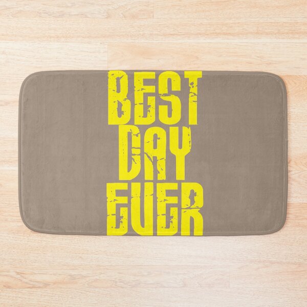 Item preview, Best day Ever - Bright Yellow - Print designed and sold by Skippingbird.
