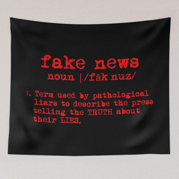 Item preview, fake news definition (red) designed and sold by Thelittlelord.