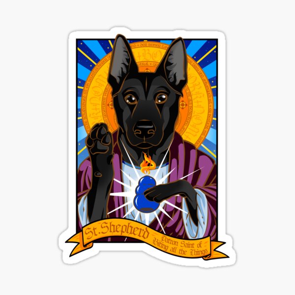Item preview, St. Shepherd (Black Version) designed and sold by malinoodle.