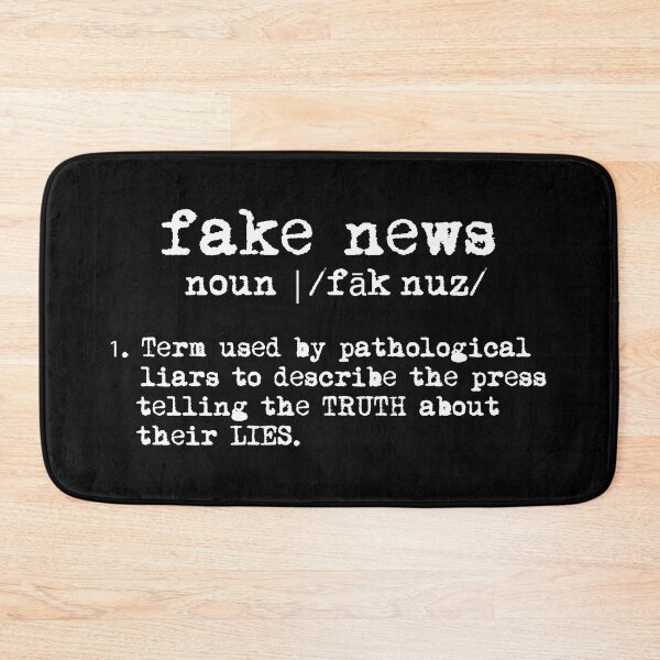 Item preview, fake news definition (white text) designed and sold by Thelittlelord.