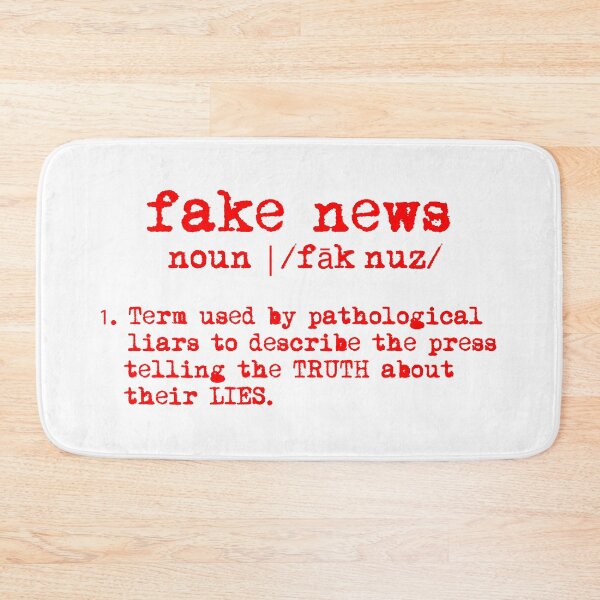 Item preview,  fake news definition (red text) designed and sold by Thelittlelord.