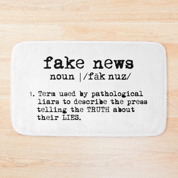 Item preview,  fake news definition (black text) designed and sold by Thelittlelord.