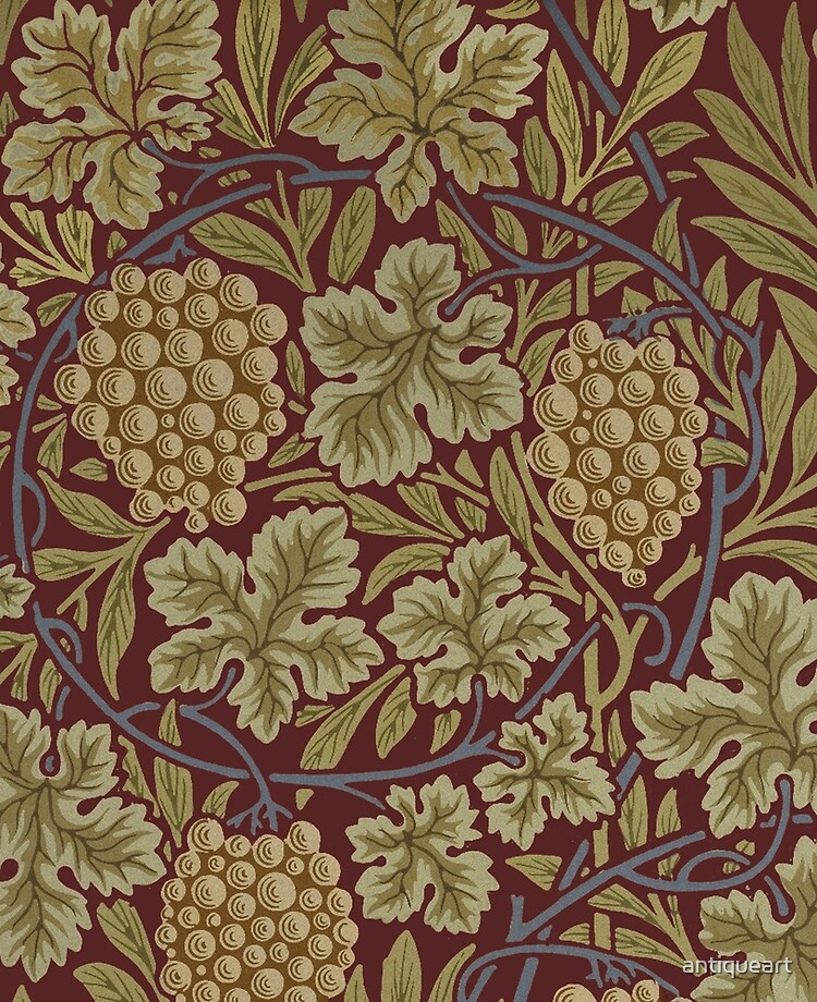 William Morris Vintage Grape Wallpaper Pattern Ipad Case Skin By Antiqueart Redbubble