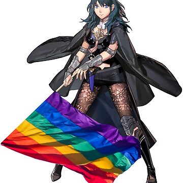 Artwork thumbnail, Gay Pride Female Byleth by sherrywithawhy